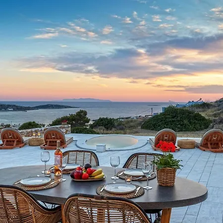 Βίλα Syros Grace Eco-villa With Jacuzzi & Stuning Views Ποσειδωνία