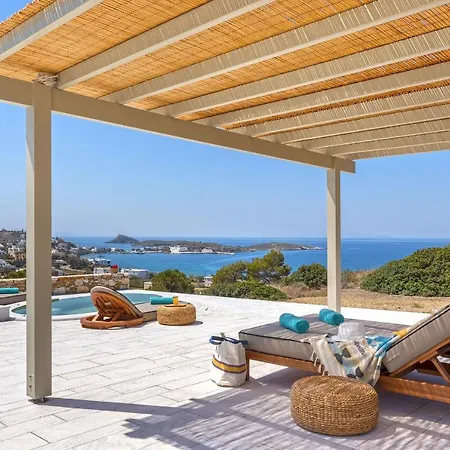 Syros Grace Eco-villa With Jacuzzi & Stuning Views ヴィラ