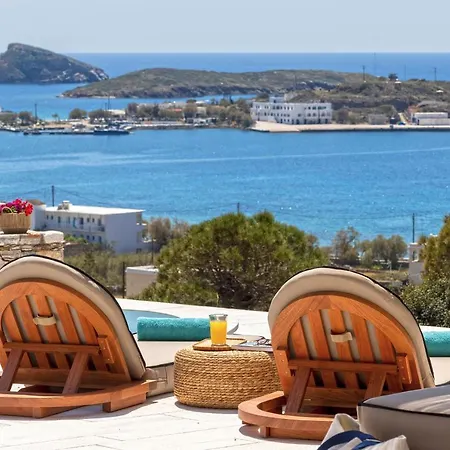 ヴィラ Syros Grace Eco-villa With Jacuzzi & Stuning Views Posidhonía