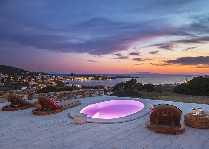 Syros Grace Eco-villa With Jacuzzi & Stuning Views * Posidhonía