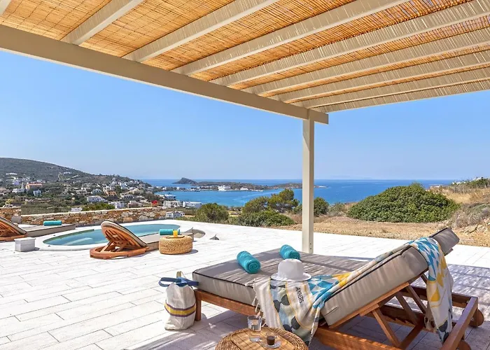 Villa Syros Grace Eco-villa With Jacuzzi & Stuning Views Posidhonía